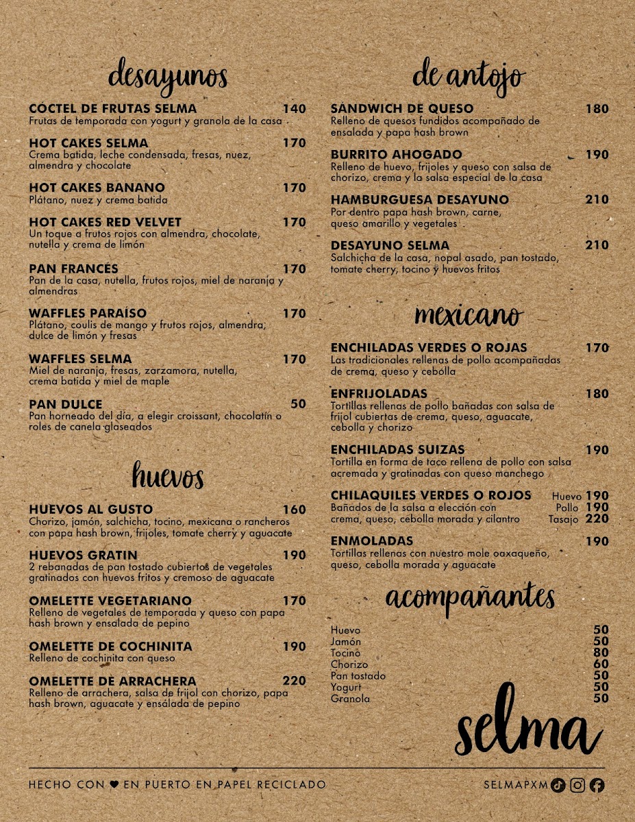 Selma Menu - Image 2